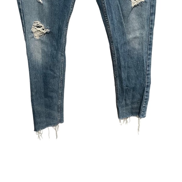 Re/Done Originals High Rise Ankle Crop Jeans - Picture 5 of 11